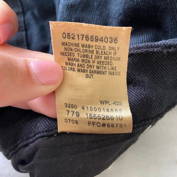 Levi Strauss and co black jeans relaxed boot cut 10 medium - Picture 4 of 6